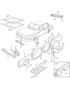 Volvo 240/242/244 bodyparts parts 